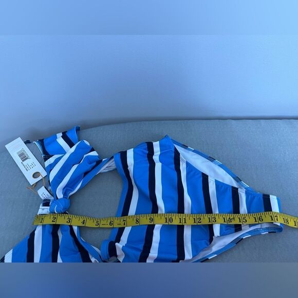 Tanya Taylor Coraline Stripe Cutout One-Piece Swimsuit NWT Size XS - Picture 3 of 7